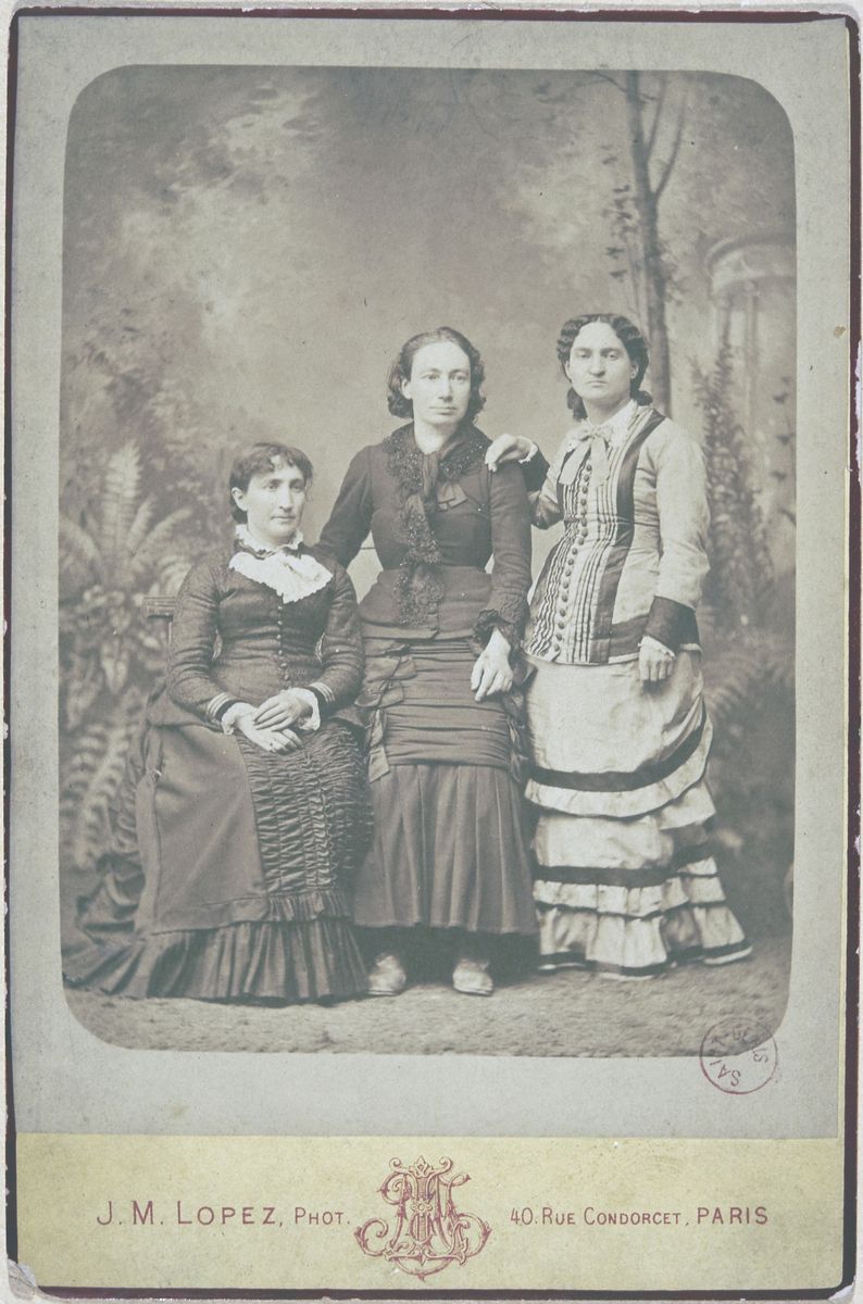 J.-M. Lopez, Louise Michel, Paule Minck et Marie Ferré © I. Andréani
